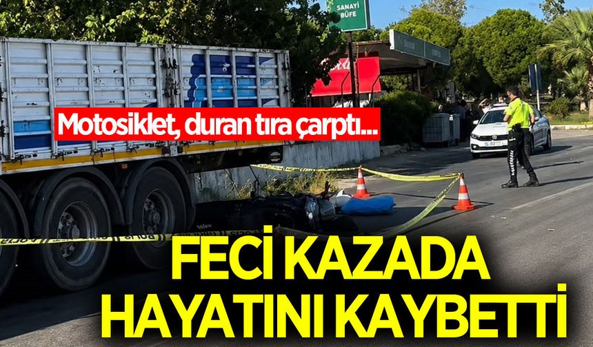 Feci kaza can aldı! Motosiklet sürücüsü hayatını kaybetti