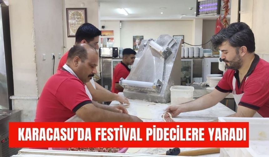 Karacasu’da festival pidecilere yaradı