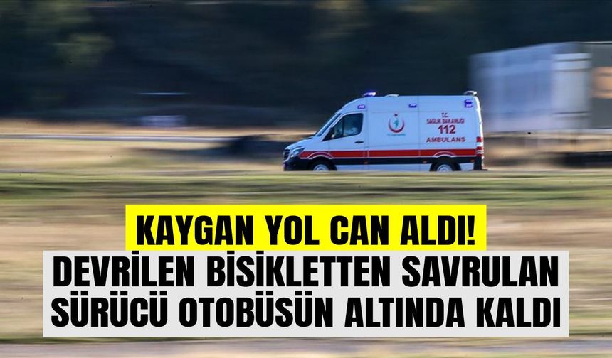 Kaygan yol can aldı!