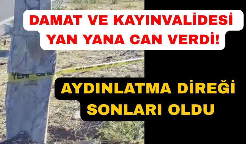 Kayınvalide ve damadı korkunç kazada hayatını kaybetti