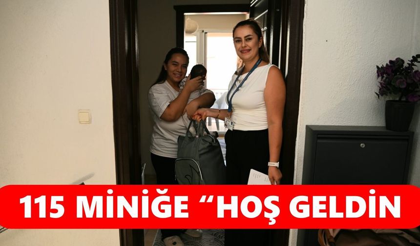 Kuşadası’nda 115 minik ziyaret! Belediye bebeklerin sevincine ortak oldu