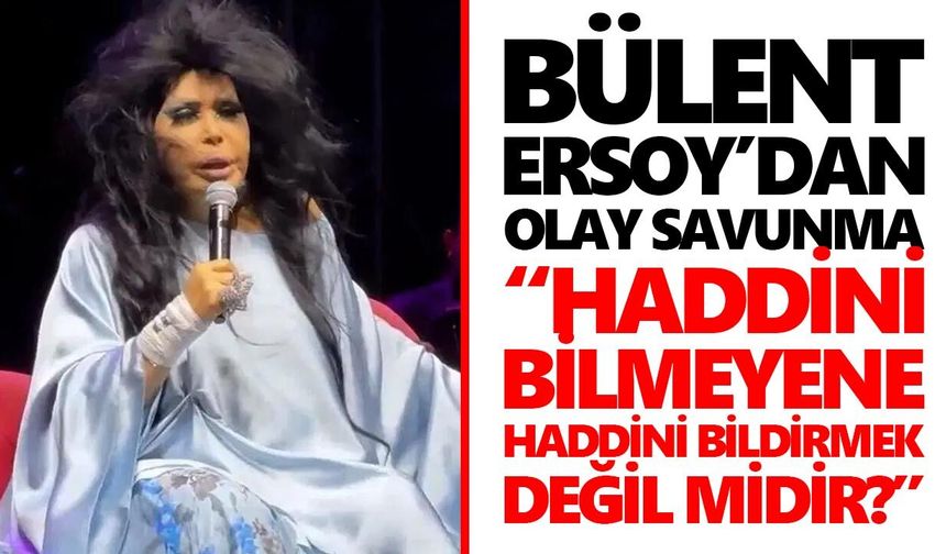 Kuşadası’nda seyirciye küfreden Bülent Ersoy geri adım atmadı!