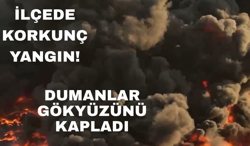 Lastik deposunda çıkan yangın güçlükle söndürebildi