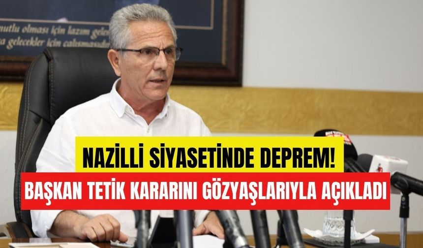 Başkan Tetik kararını gözyaşlarıyla açıkladı