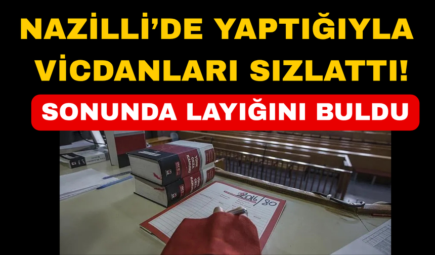 Nazilli'de vicdanları sızlatan sürücü tutuklandı