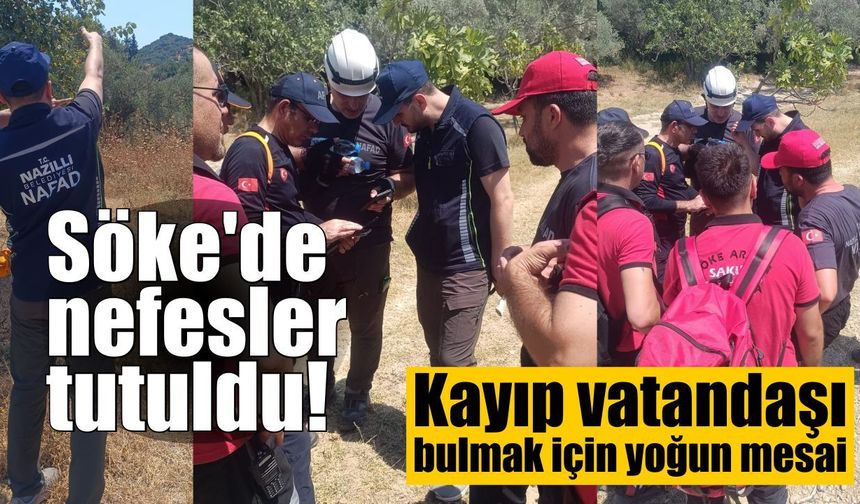 Söke'de umutlu bekleyiş! Arama çalışmalarına bir ekip daha katıldı