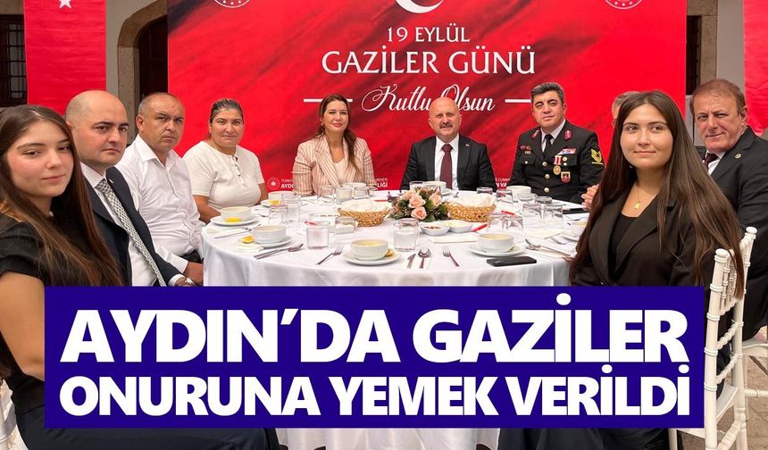Aydın’da gaziler onuruna yemek