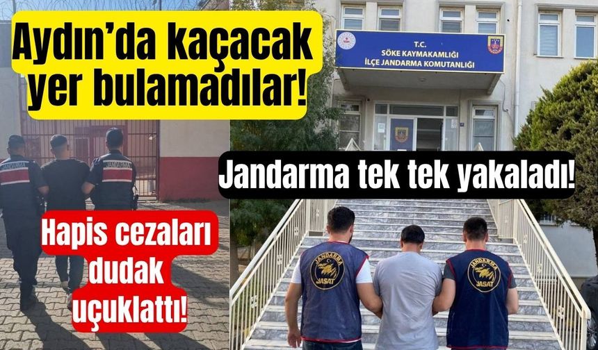 Aydın’da iki hükümlü için düğmeye basıldı! Bakın nerede yakalandılar