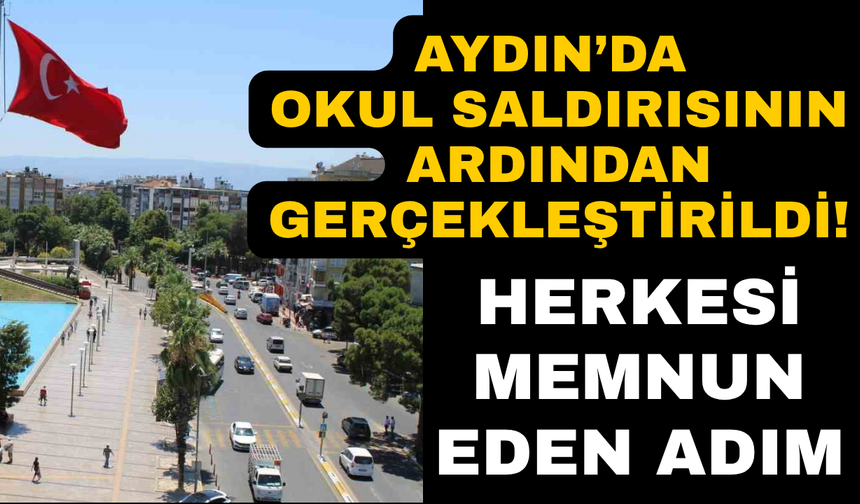 Aydın'da okul saldırısının ardından örnek toplantı