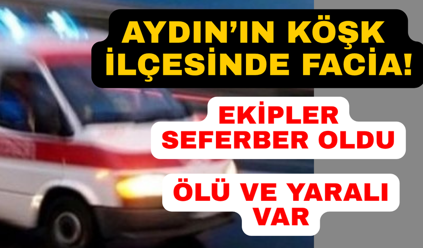 Aydın'daki kazada 1 kişi öldü, 1 kişi yaralandı