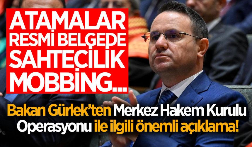 Adalet Bakanı Gürlek: "Temiz futbol mücadelesini sürdüreceğiz"
