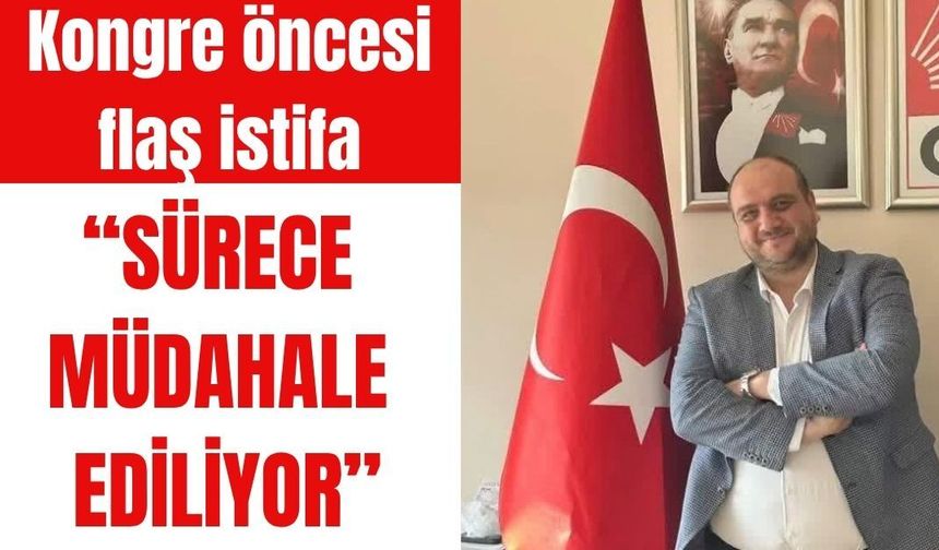 Bozdoğan'da kongre öncesi flaş istifa