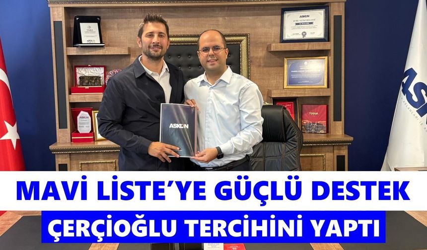 Caner Çerçioğlu’ndan Mavi Liste’ye dikkat çeken destek
