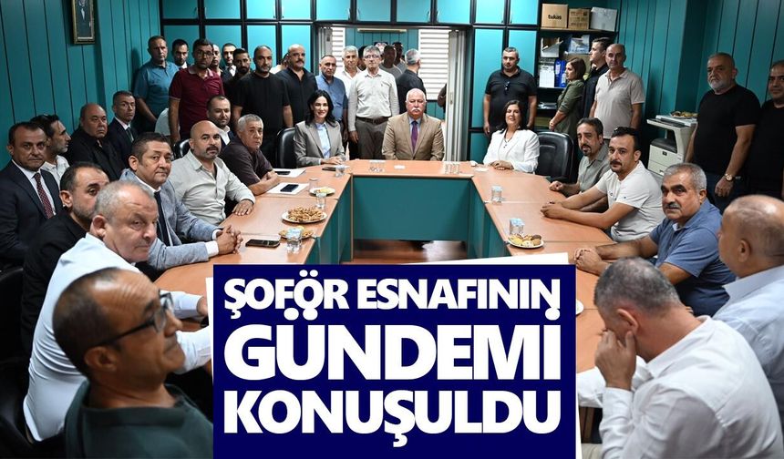 Çerçioğlu ve Sarıbaş’tan şoför esnafına ziyaret!