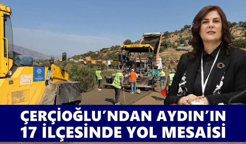 Çerçioğlu’ndan Aydın’ın 17 ilçesinde yol mesaisi