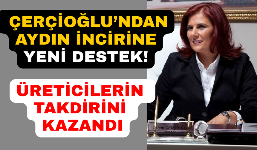 Aydın'da Çerçioğlu'ndan incir üreticilerine önemli destek