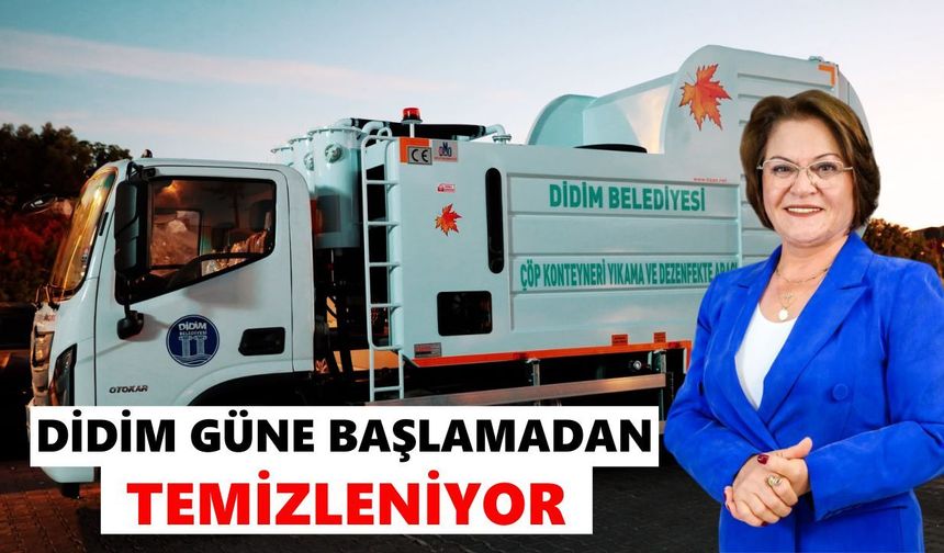 Didim’de herkes uykudayken temizlik mesaisi başlıyor