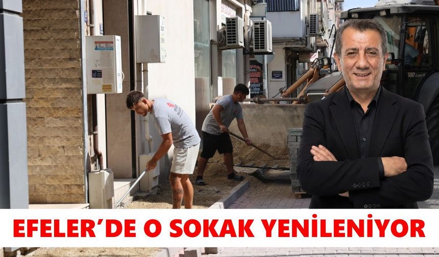 Efeler’de yol mesaisi hızlandı: O sokak yeni görünümüne kavuşuyor