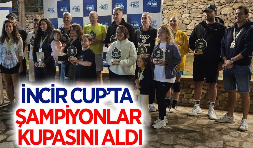 Aydın'da Geleneksel İncir Cup Tenis Turnuvası sona erdi