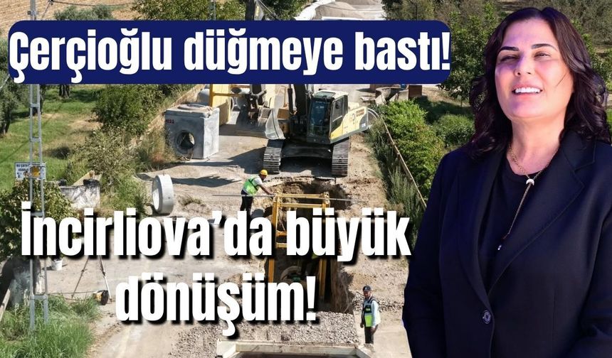 İncirliova’nın altyapısını güçlendirecek projede çalışmalar sürüyor