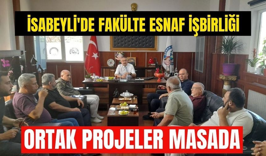 İsabeyli'de fakülte esnaf işbirliği