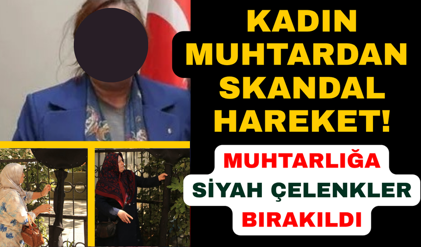 AK Parti'li kadınlardan muhtarlığa siyah çelenk
