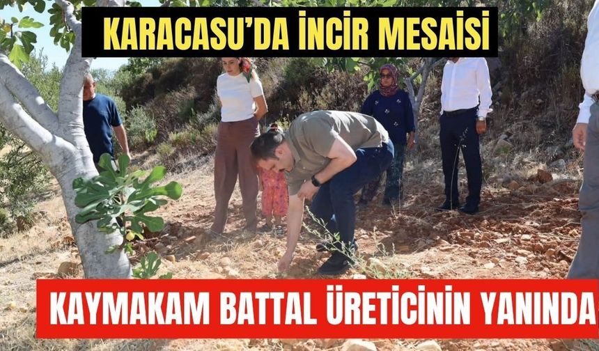 Kaymakam Battal üreticinin yanında