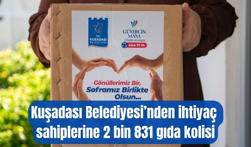 Kuşadası’nda ihtiyaç sahiplerine kapı kapı yardım