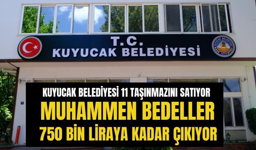 Kuyucak Belediyesi 11 taşınmazı satışa çıkarıyor