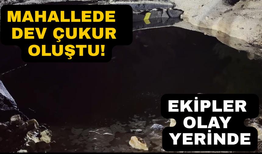 Ana isale hattındaki patlama dev çukur oluşturdu