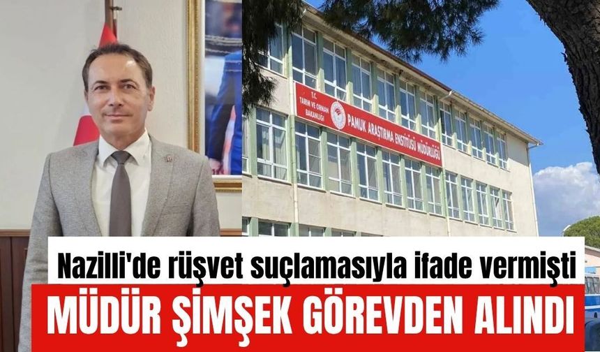 Müdür Şimşek görevden alındı