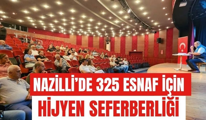Nazilli’de 325 esnaf için hijyen seferberliği