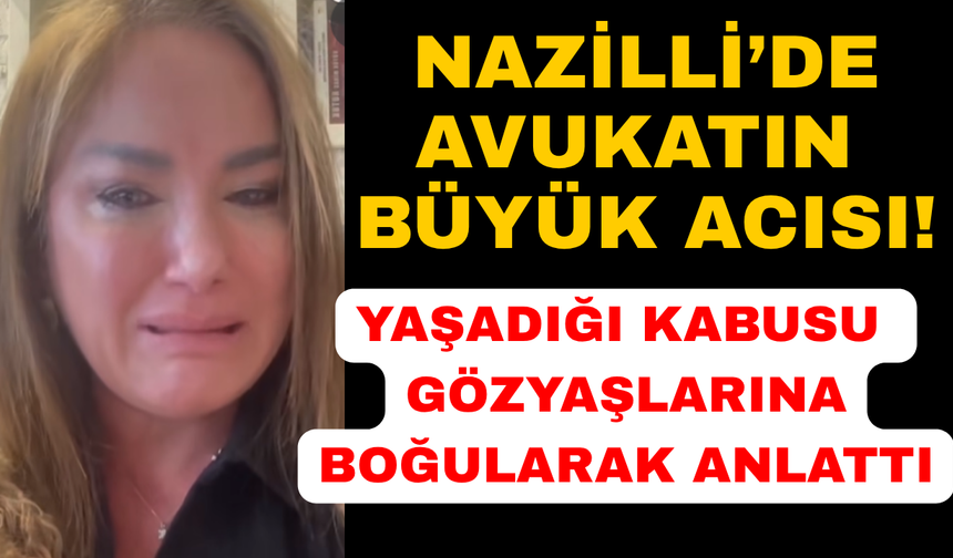 Nazilli'de Şahin'den büyük tepki: Gözyaşlarına boğuldu