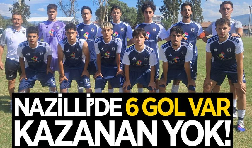 Nazilli'de 6 gollü maçta kazanan çıkmadı