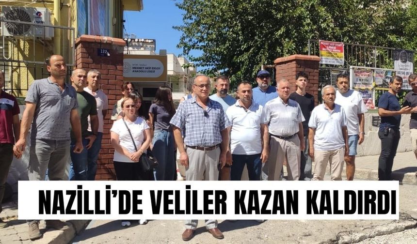 Nazilli’de okul  planlamasında kriz: Veliler kazan kaldırdı