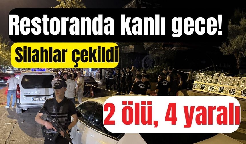 Restoran kana bulandı! Silahlar peş peşe patladı