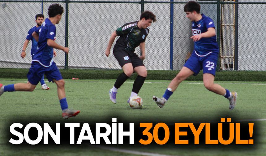 Amatör kulüp evrakları için son tarih 30 Eylül!