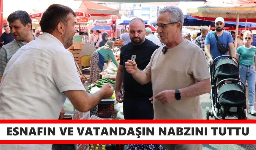 Tetik esnafın ve vatandaşın nabzını tuttu