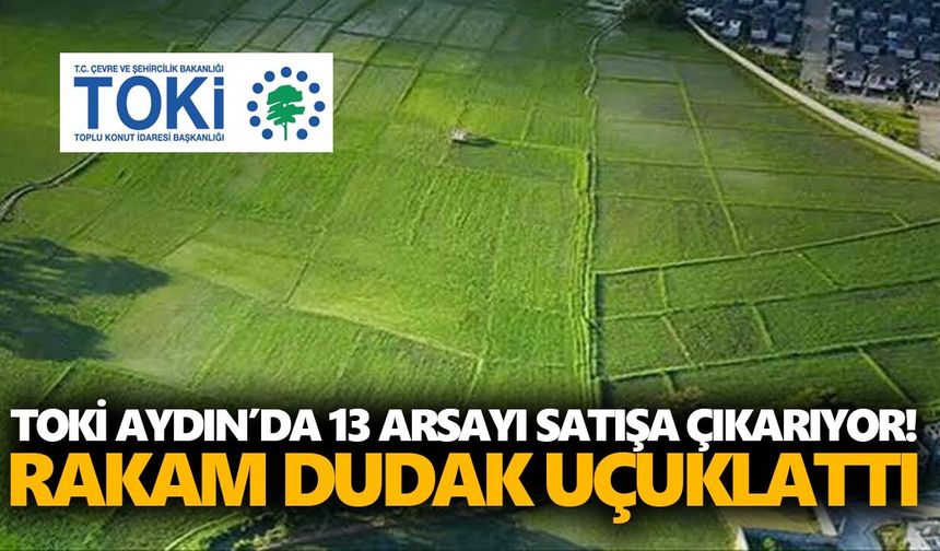 TOKİ Aydın’da 13 arsayı satışa çıkarıyor! Rakam dudak uçuklattı