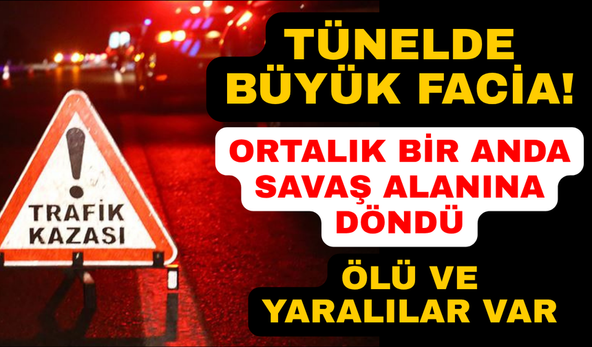 Kamyonet 2 tırla çarpıştı: 1 ölü, 2 yaralı