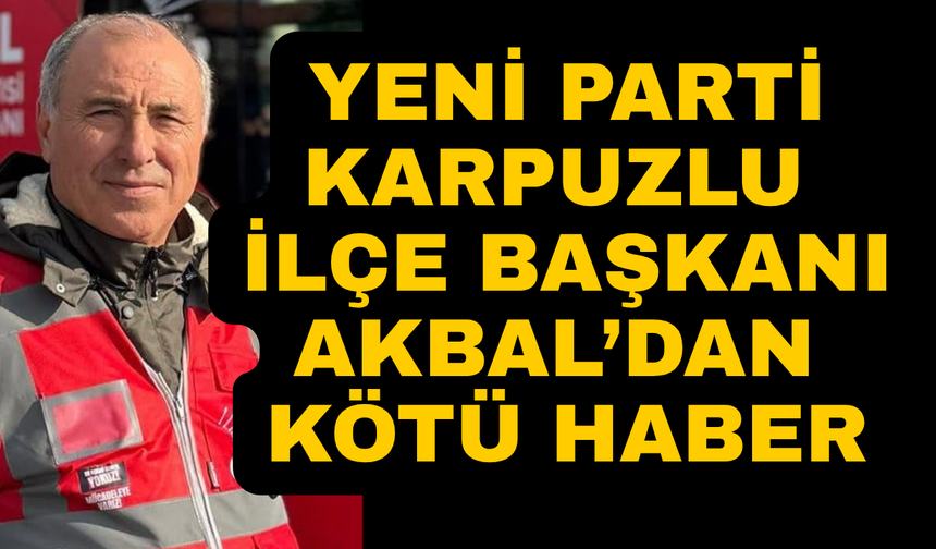 Kaza geçiren Yeni Parti'li başkan hastaneye kaldırıldı