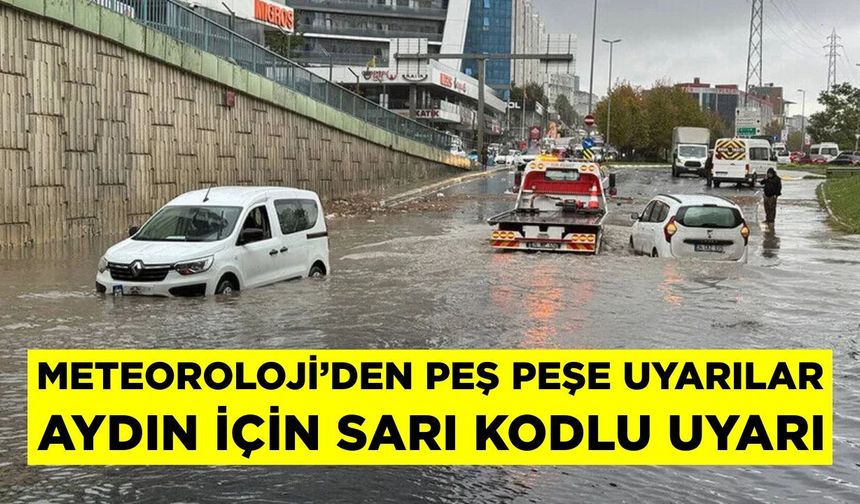 Aydın için sarı kodlu uyarı