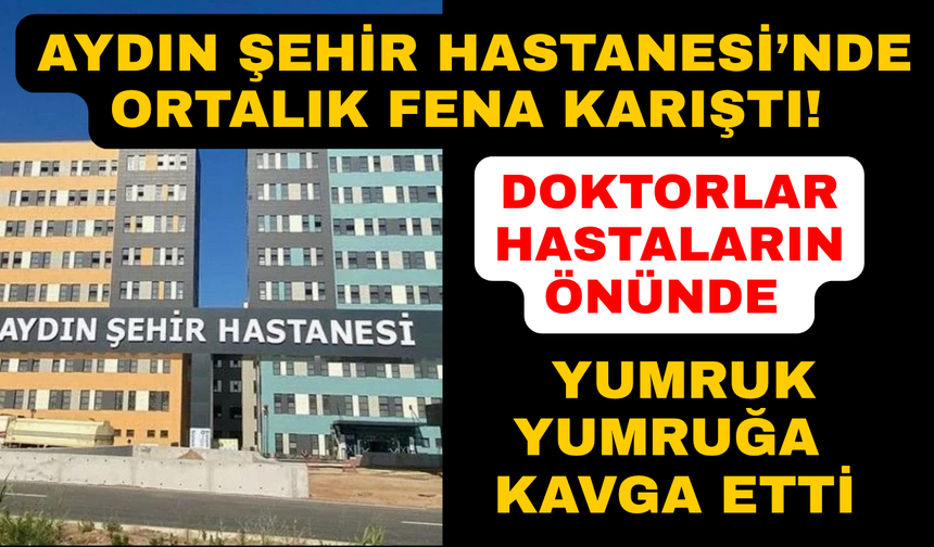 Aydın Şehir Hastanesi'nde doktorların yumruklaştığı iddiası