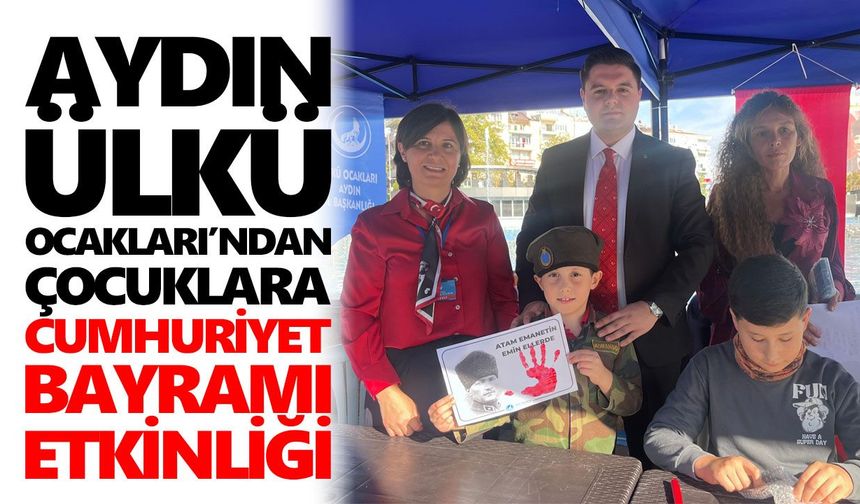 Aydın Ülkü Ocakları’ndan çocuklara Cumhuriyet Bayramı etkinliği