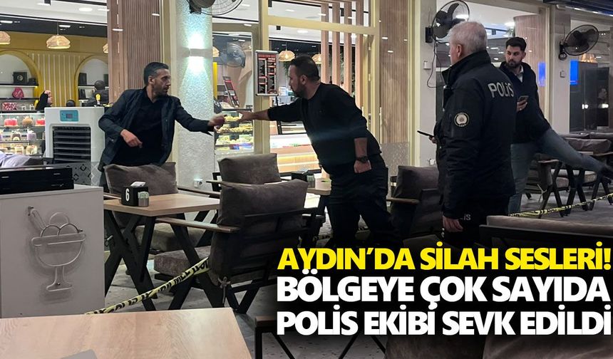 Aydın’da silah sesleri! Bölgeye çok sayıda polis ekibi sevk edildi