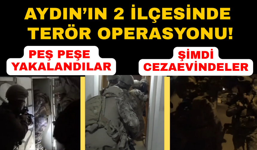 Aydın'ın 2 ilçesinde polis ekiplerinden operasyon