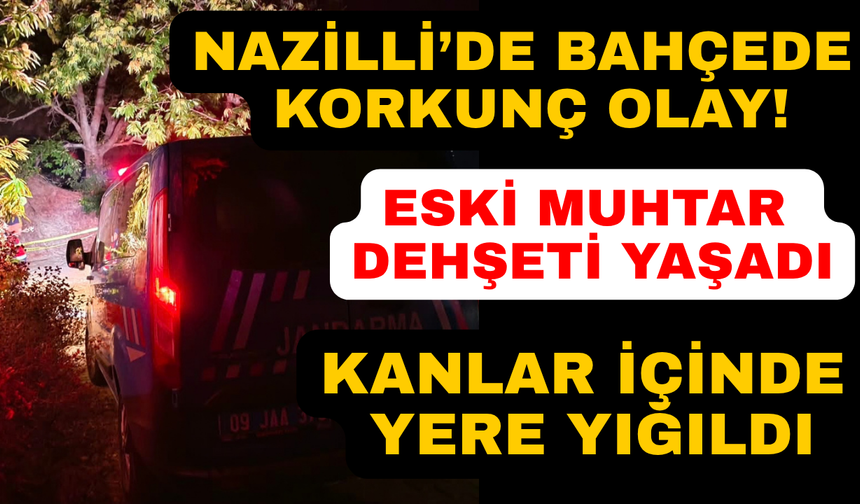 Aydın'da tüfekle vurulan eski muhtar ağır yaralandı