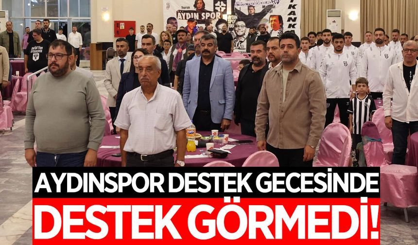 Aydınspor'un gecesi hayal kırıklığıyla sona erdi