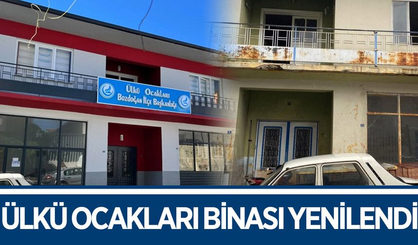 Bozdoğan Ülkü Ocakları binası yenilendi