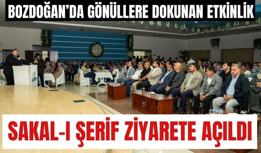 Bozdoğan'da gönüllere dokunan etkinlik